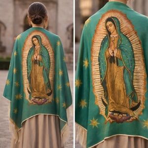 Virgen de Guadalupe Religious Rebozo,  shawl, pashmina,  scarf, chal